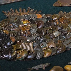 Настенное Коллекционное Панно - Картина «Рыбки», Россия конец XIX - начало ХХ века.