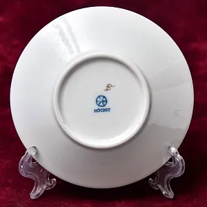 Редкость! Коллекционная Кофейная Пара «Садовый букет», фарфор Hochster Porzellan, Германия - 1947 год.