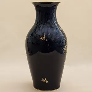 Кобальтовая Винтажная Ваза коллекция «Monic» Lindner Бавария, Германия 60 -е гг.