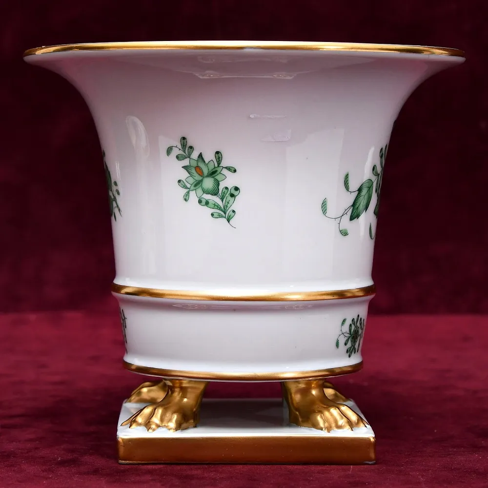 Классическая Фарфоровая Ваза APPONYI GREEN, HEREND Венгрия, вторая половина ХХ века.