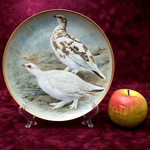 Коллекционная Тарелка «Белая Куропатка» Фарфор Лимож Limoges Франция 1979 год.