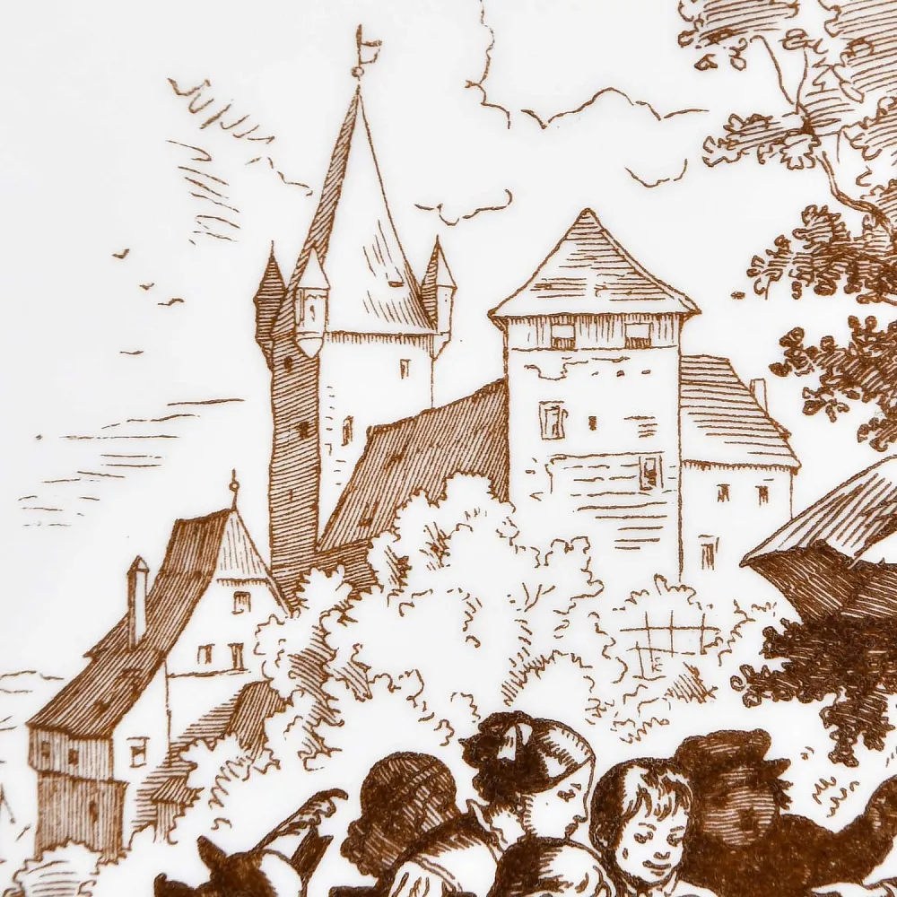 Фарфоровая Картина - Плакетка «Рыночная Торговка», Meissen (Мейсен) Германия 1979-1980 годы.