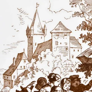 Фарфоровая Картина - Плакетка «Рыночная Торговка», Meissen (Мейсен) Германия 1979-1980 годы.