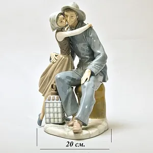 Редкость!!! Коллекционная Фарфоровая Статуэтка «ПОЦЕЛУЙ», Lladro Испания -1974 год.