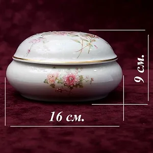 Шкатулка «Цветочная Нежность № 6» Фарфор Лимож Limoges Франция