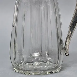 Винтажный Хрустальный Графин - Кувшин на 2,8 литра с Колбой для льда, Silverplated Германия. 