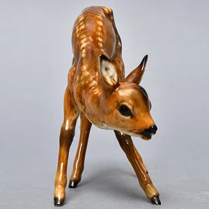 Коллекционная Фарфоровая статуэтка «Пятнистый Олененок», Hutschenreuther Германия, 50-е гг.