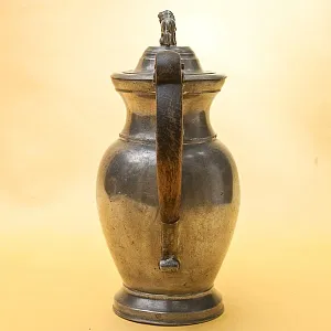 Антикварный Классический Оловянный Кофейник на 1,2 литра. Бельгия, ХIХ век.