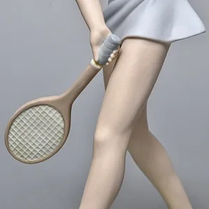 Парные Фарфоровые статуэтки «Теннисистка и Теннисист», Lladro Испания, 1982 - 1987 годы. 