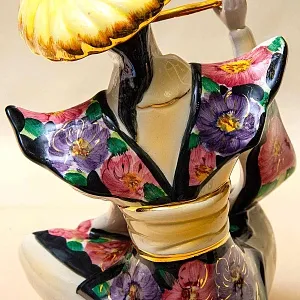 Парные Статуэтки «ДУЭТ - КИТАЙСКИЕ МУЗЫКАНТЫ», Фаянс CIA MANNA, Италия 70 гг.