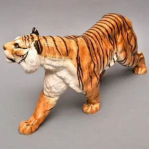 Редкость! Большая Фарфоровая статуэтка «Идущий ТИГР», Hutschenreuther Германия, 1955 - 1968 годы.