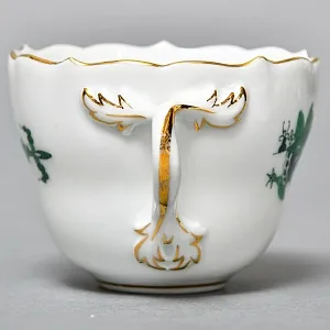 Классическая Фарфоровая Кофейная пара «Зеленый Дракон», MEISSEN Германия, середина ХХ века. 