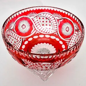 Большая Хрустальная Ваза - Конфетница - Фруктовница JOSKA BODENMAIS Германия 60-х гг.