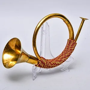 Небольшая Классическая Охотничья Двухтональная Валторна - Рог, Германия - 50 гг. ХХ века.