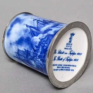 Коллекционная Пивная Кружка «Битва при Трафальгаре», фарфор, Berlin Design Германия, 1975 год.