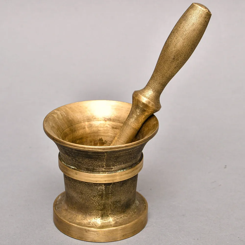 Старинная Бронзовая Ступка для размельчения сухих продуктов, СССР -70-е годы ХХ века.