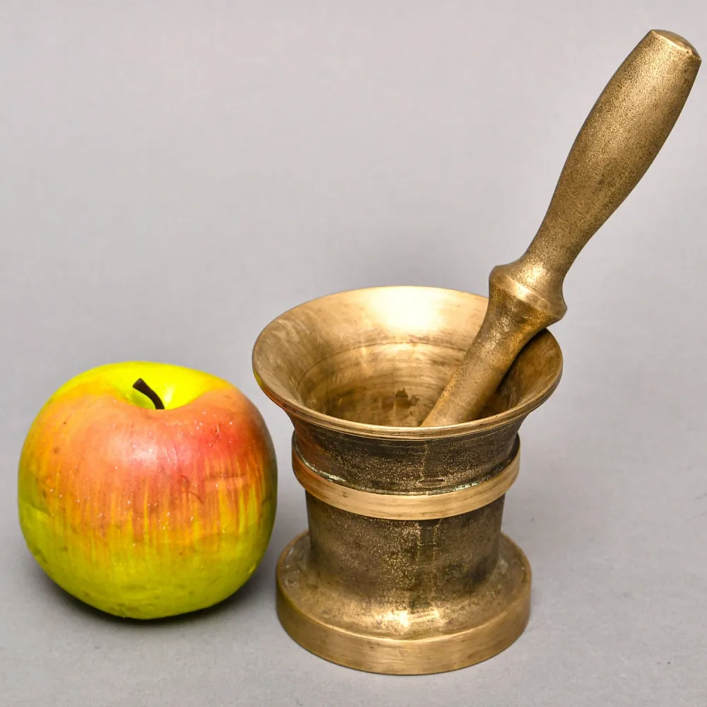 Старинная Бронзовая Ступка для размельчения сухих продуктов, СССР -70-е годы ХХ века.