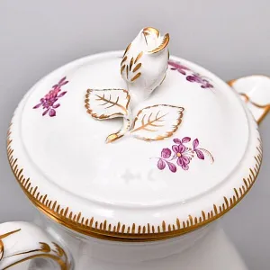 Фарфоровый Чайный Сервиз «Индийские цветы» на 6-ть персон, MEISSEN / МЕЙСЕН Германия. 