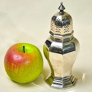 Винтажная Баночка - Емкость для сахарной пудры, Maple&amp;Co, Sheffield, Англия 1909 - 1938гг.