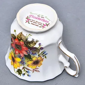 Коллекционная Фарфоровая Чайная пара «ОСЕННИЕ ЦВЕТЫ», Англия - 70-е годы.