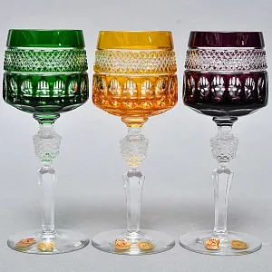 Набор Хрустальных Бокалов для вина серия «BRISTOL», NACHTMANN Германия, 70 -е годы ХХ века. 