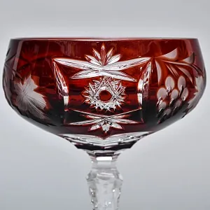 Набор 6-ть «Креманок» из Цветного Хрусталя серия «Виноград», NACHTMANN Германия, 60 -е годы.