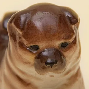 Фарфоровая статуэтка Собака «Чау-Чау», ЛФЗ СССР - 1964 год.