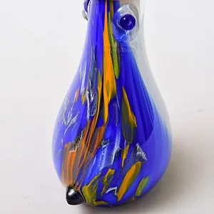 Авторская Коллекционная Стеклянная Статуэтка - Ваза «Тукан», Цветное стекло, Россия.