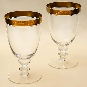 Пара Больших Хрустальных Бокалов для Пива «Marlowe», Theresienthal Германия, 50 -е гг.