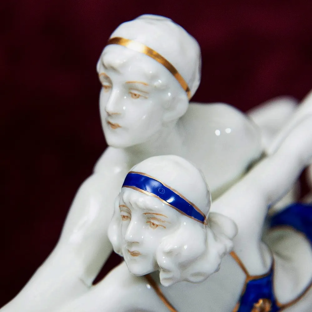 Редкость! Фарфоровая Статуэтка «Балет - Танец МОДЕРН», SITZENDORF Гермагия 50 гг.