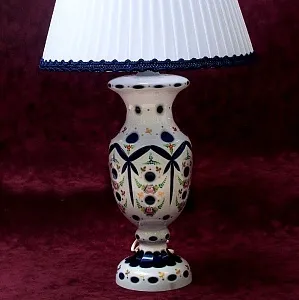 Классическая Настольная Лампа Светильник  в стеклянном корпусе. Германия - 60-70е гг.