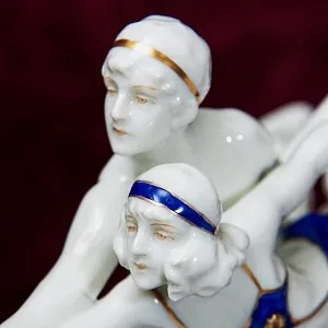 Редкость! Фарфоровая Статуэтка «Балет - Танец МОДЕРН», SITZENDORF Гермагия 50 гг.