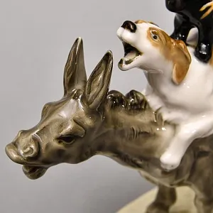 Авторская Фарфоровая Статуэтка «Бременские музыканты», Hutschenreuther, Германия -1955 год.