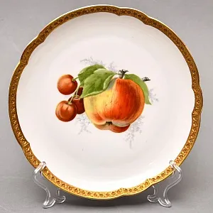 Антикварный Набор из 6-ти Фарфоровых тарелок «ФРУКТЫ-ЯГОДЫ», Rosenthal Германия, 1922- 1933 гг.
