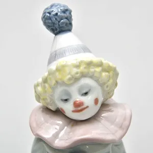 Фарфоровая статуэтка «Маленький клоун со щенком» Lladro, Испания - 1985 год.