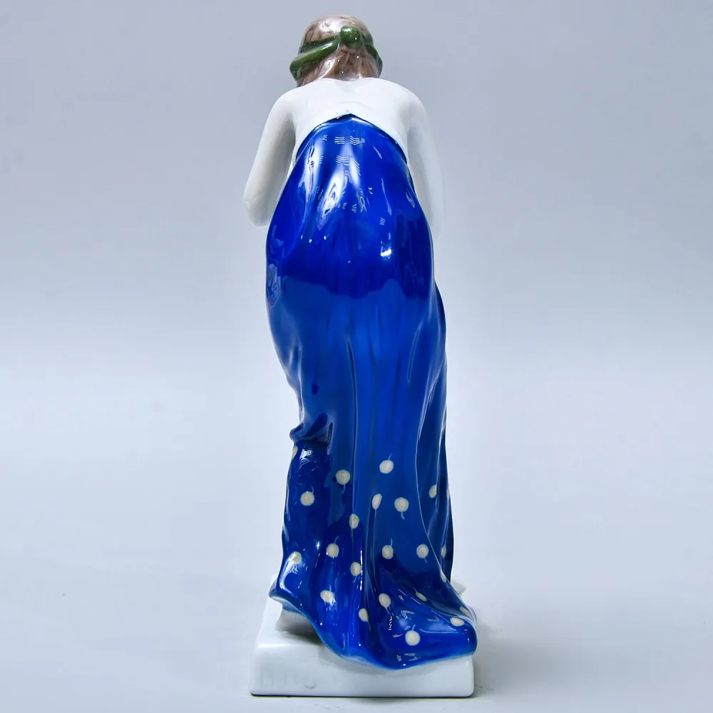 Редкость! Антикварная Фарфоровая статуэтка «Заклинательница змей», ROSENTHAL Германия -1919 год.