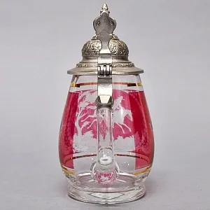 Коллекционная Хрустальная Пивная Кружка «Всадник», SCHONBORNER, Германия, 60 гг.