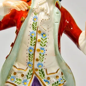 Редкость! Коллекционная фарфоровая статуэтка «Галантный кавалер»,  RUDOLF KAMMER, Германия -1961 год.