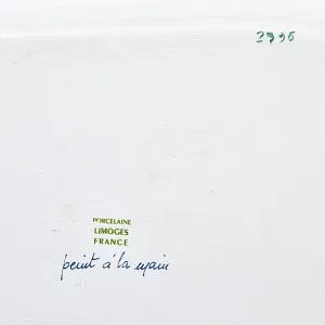 Винтажный Фарфоровый набор Два Соусника на подносе «Цветочная россыпь», Limoges Франция.