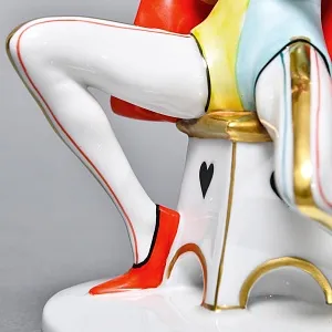 Редкая! Коллекционная Фарфоровая статуэтка «Придворный шут», GOEBEL Германия - 1986 год. 