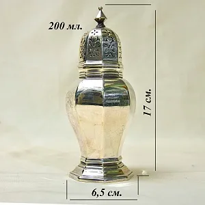 Винтажная Баночка - Емкость для сахарной пудры, Maple&amp;Co, Sheffield, Англия 1909 - 1938гг.