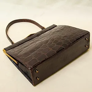 Дамская Сумка из Натуральной Крокодиловой Кожи Западная Германия 50-гг.