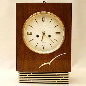 Винтажные Настенные Механические Часы с боем «Янтарь», СССР - 1965г.