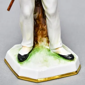 Редкая! Коллекционная Фарфоровая статуэтка «Маркшейдер - Горный Инженер», Unterweissbach Германия. 