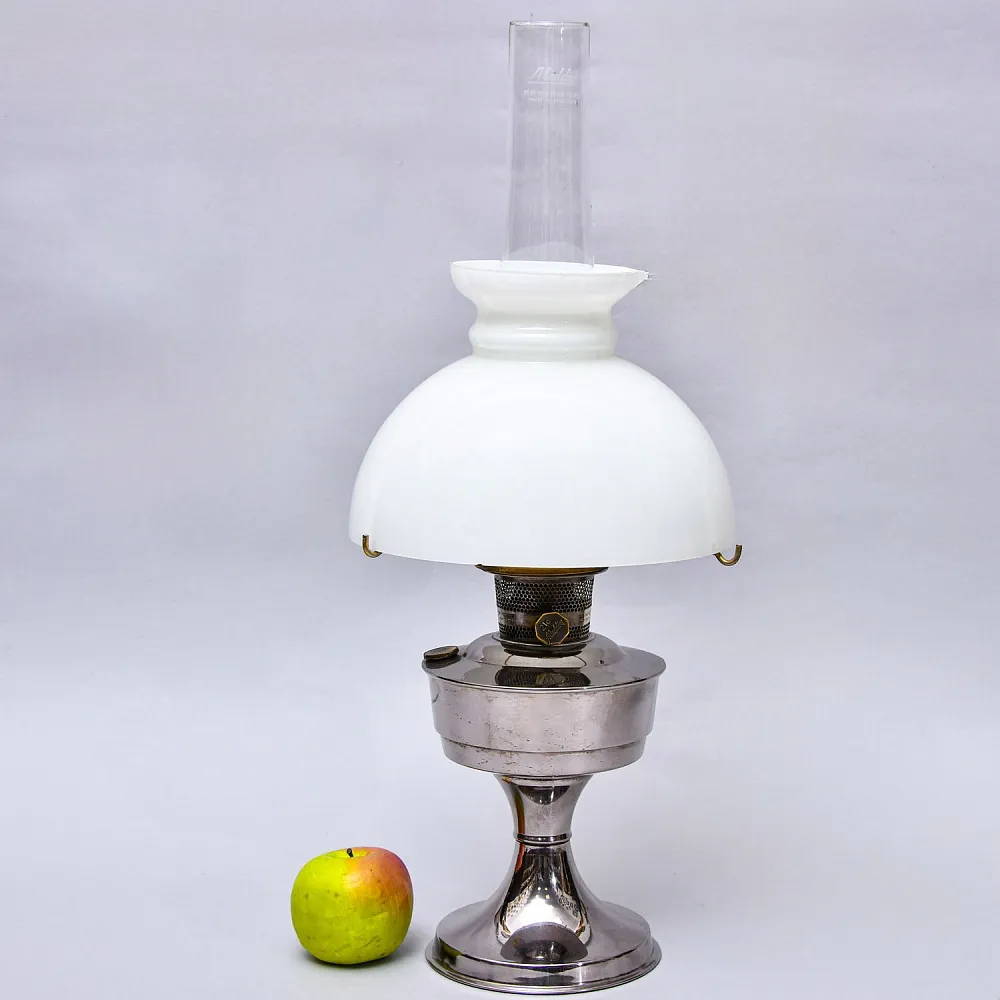 Редкость!!! Винтажная Керосиновая Лампа с Матовым Стеклянным Плафоном «Aladdin» Англия 50гг.