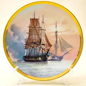 Коллекционная Тарелка «Парусные Корабли - LA BELLE POULE» Фарфор США, The FRANKLIN MINT -1987 год.