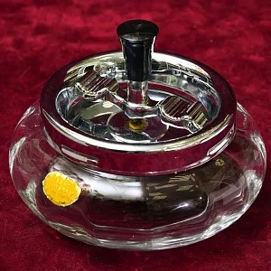 Хрустальная Пепельница с механизмом «ЮЛА», NACHTMANN Германия, конец 60-х гг.