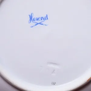 Чайный Набор на 6 персон «КИЗИЛ», 12 предметов. Фарфор HEREND Венгрия.