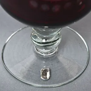 Набор Графин и Рюмки «Рубиновый Хрусталь», Tirgu-Mures Германия, 50 -е годы ХХ века.