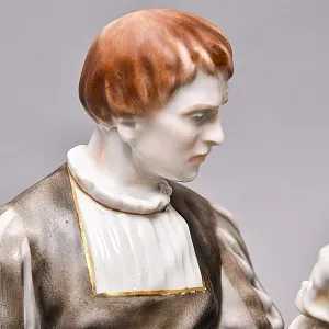 Редкость! Парные Фарфоровые статуэтки «Гамлет и Офелия», HEREND Венгрия - середина ХХ века.